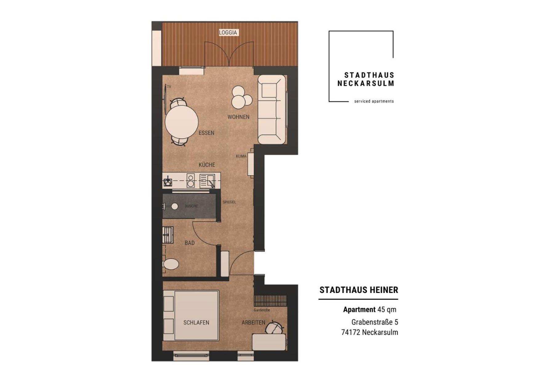 Stadthaus Neckarsulm Serviced Apartments - Stadthaus Heiner Экстерьер фото